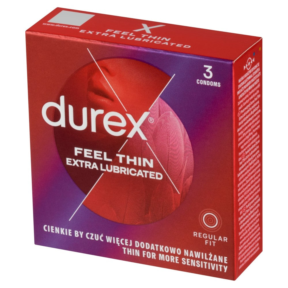 DUREX Feel Theen Extra condoms 1 pack - 3 pcs | Vaistine1.lt | WestPharmacy.eu