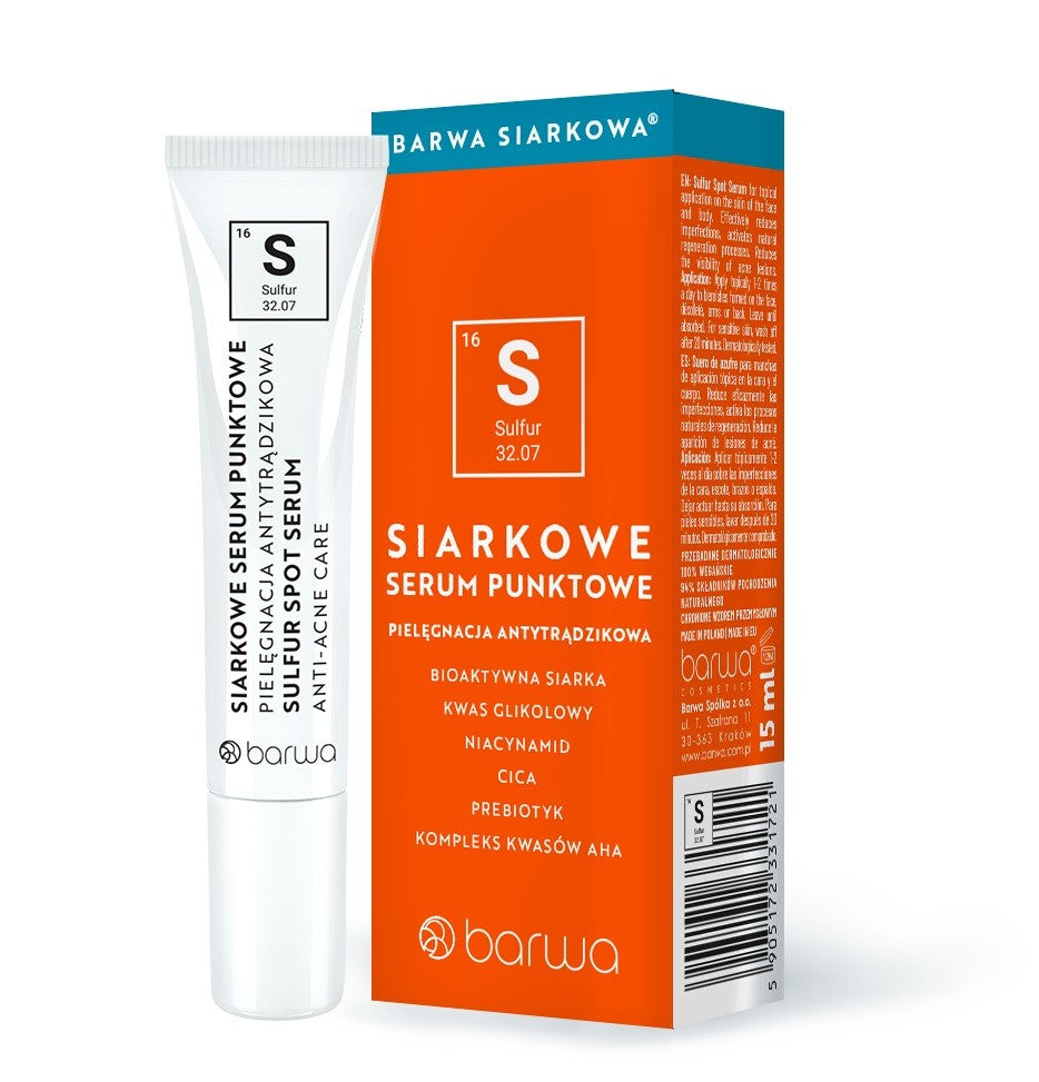 BARWA Sulfur Spot sulfur serum 15 ml | Vaistine1.lt | WestPharmacy.eu