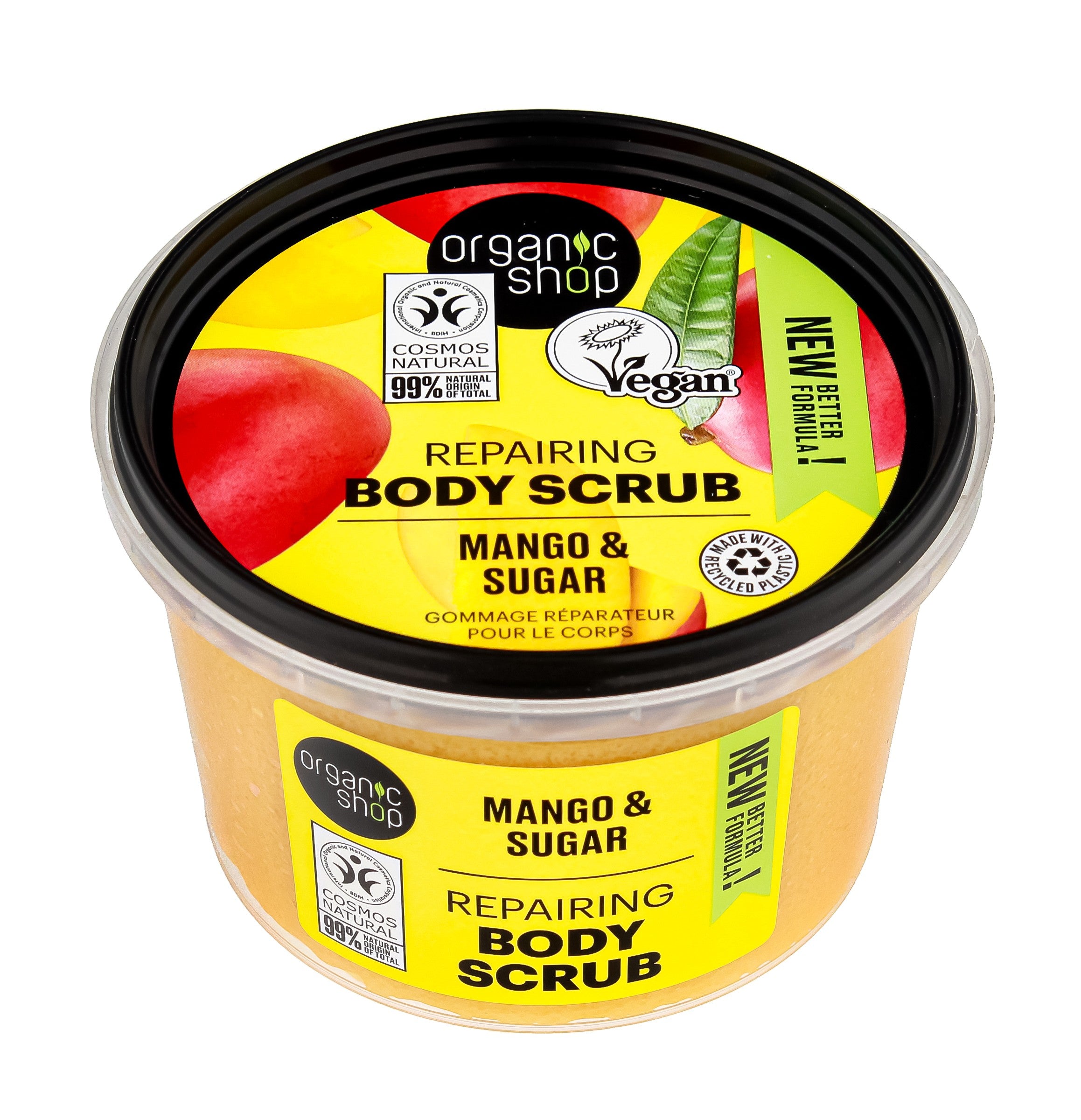ORGANIC SHOP Body Scrub Regenerating body scrub - Mango & Sugar 250 ml | Vaistine1.lt | WestPharmacy.eu
