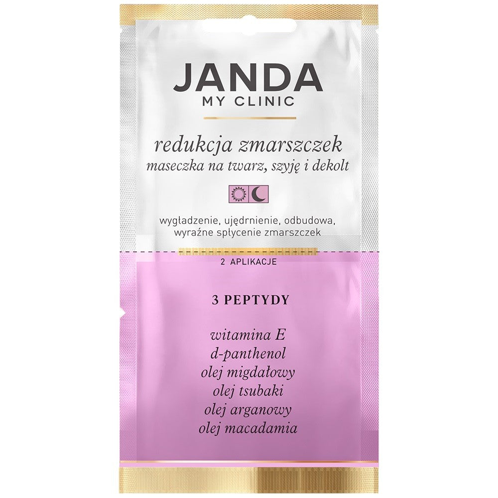 JANDA MY CLINIC Mask for face, neck and cleavage - Wrinkle Reduction 8ml (2 applications) | Vaistine1.lt | WestPharmacy.eu