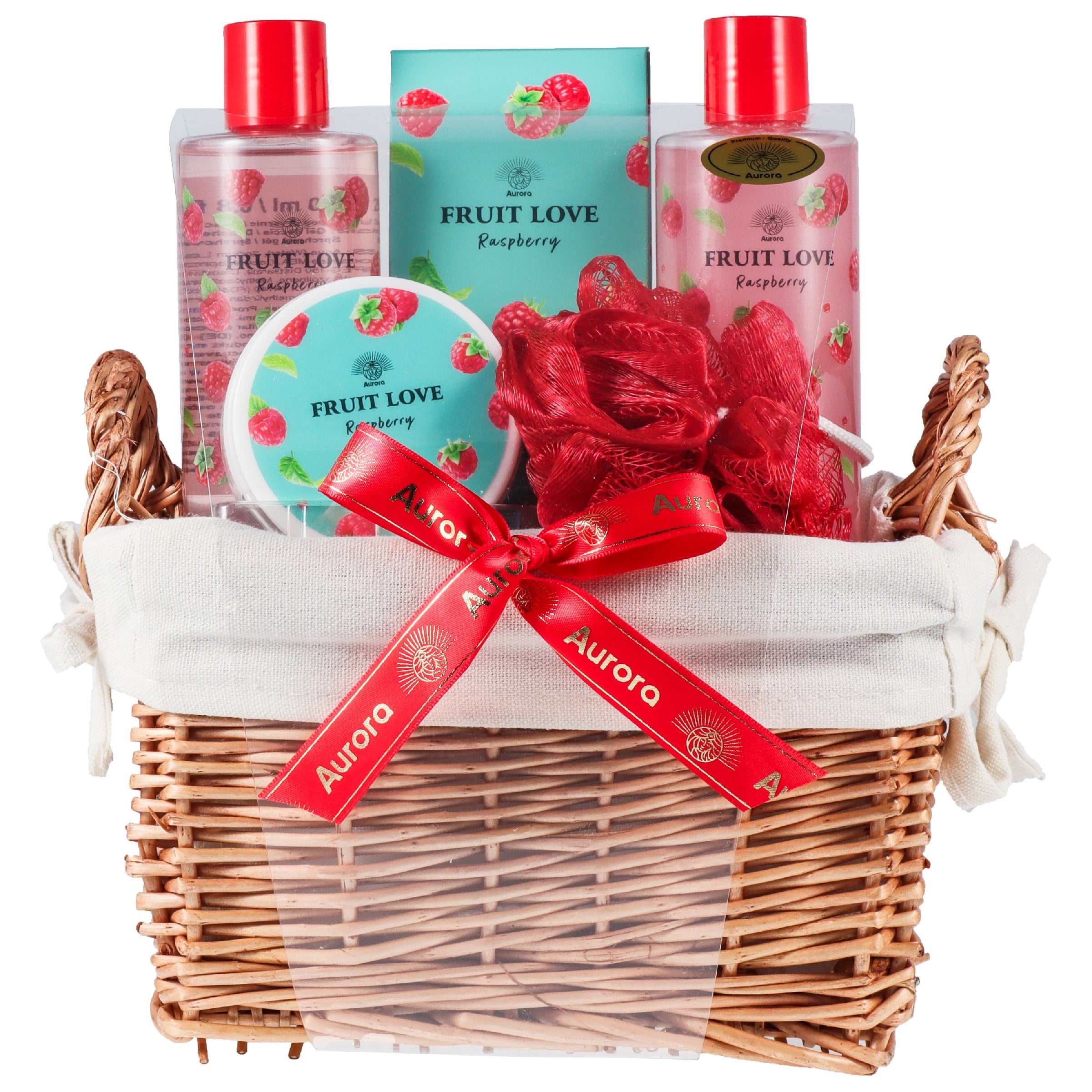 AURORA Gift set for women "Raspberry" - basket | Vaistine1.lt | WestPharmacy.eu