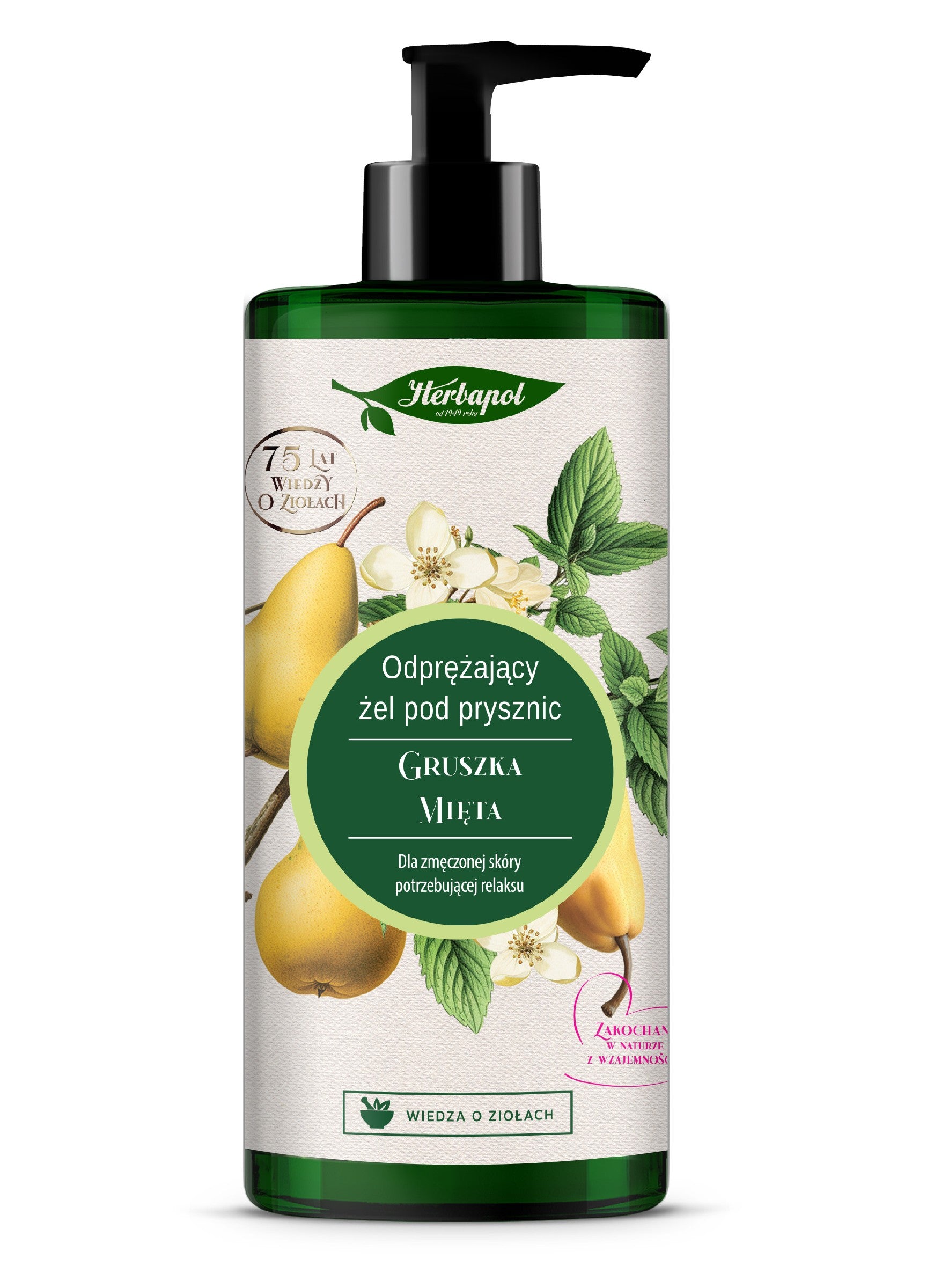 HERBAPOL Relaxing Shower Gel - Pear & Mint 740ml | Vaistine1.lt | WestPharmacy.eu