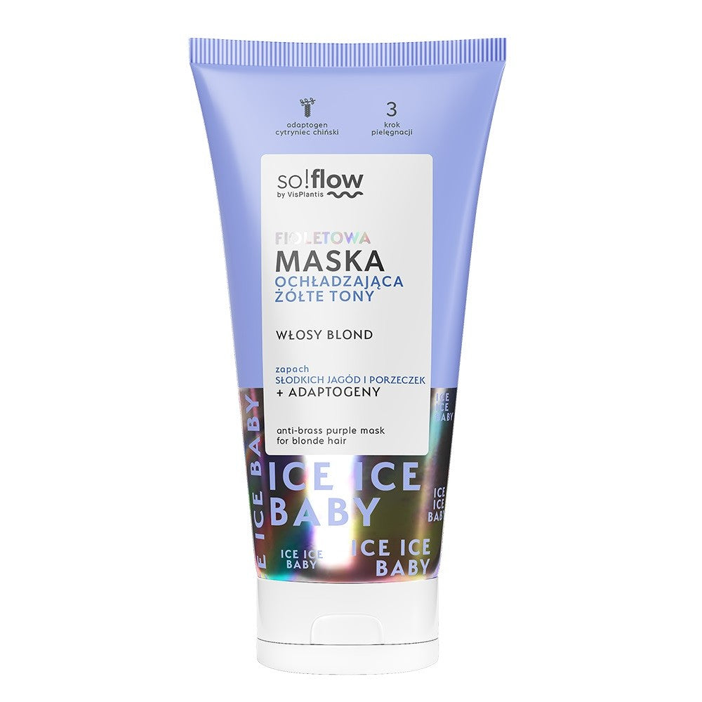 SO!FLOW Purple hair mask counteracting yellow tones in blonde hair | Vaistine1.lt | WestPharmacy.eu