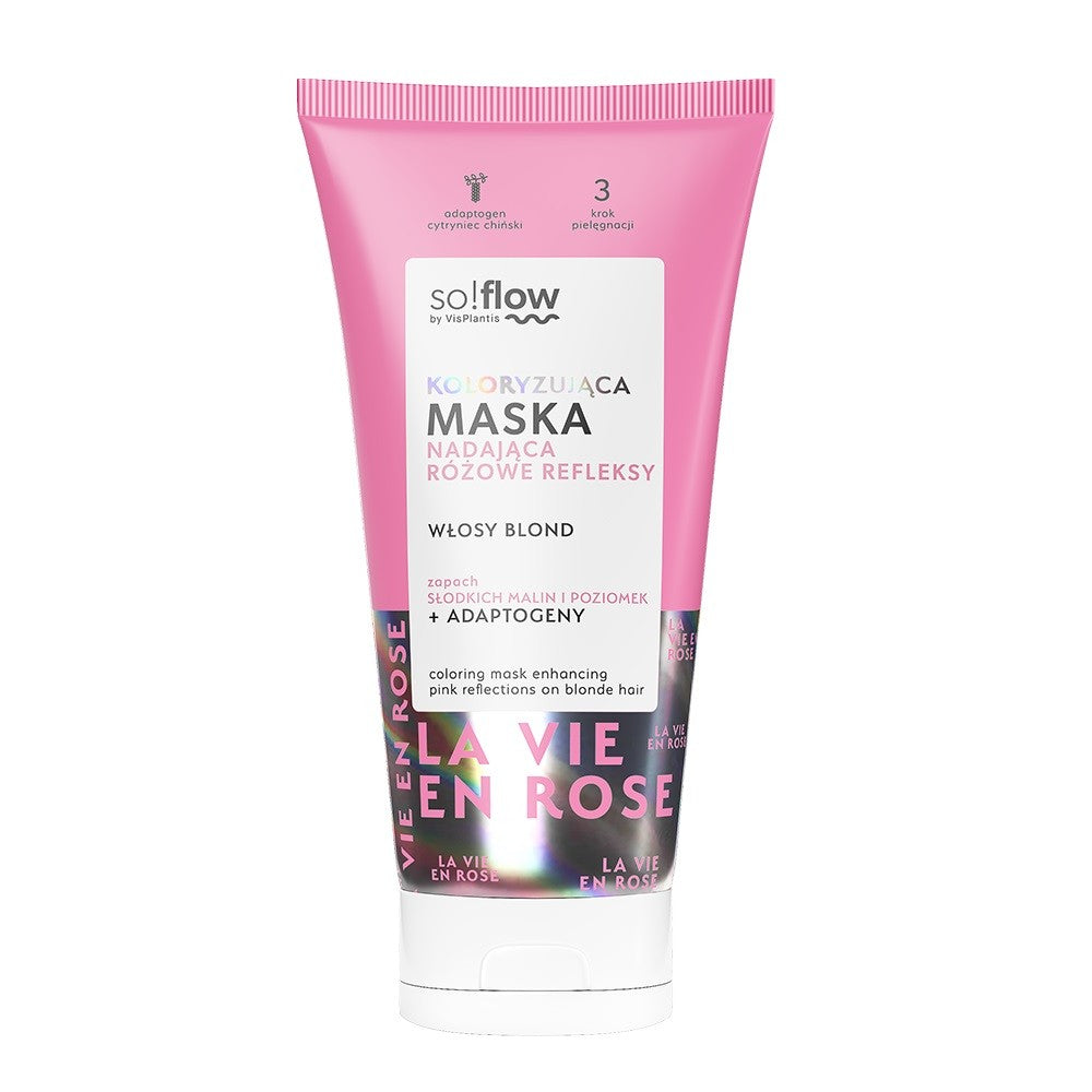 SO!FLOW Coloring mask for hair strengthening pink highlights on blonde hair | Vaistine1.lt | WestPharmacy.eu