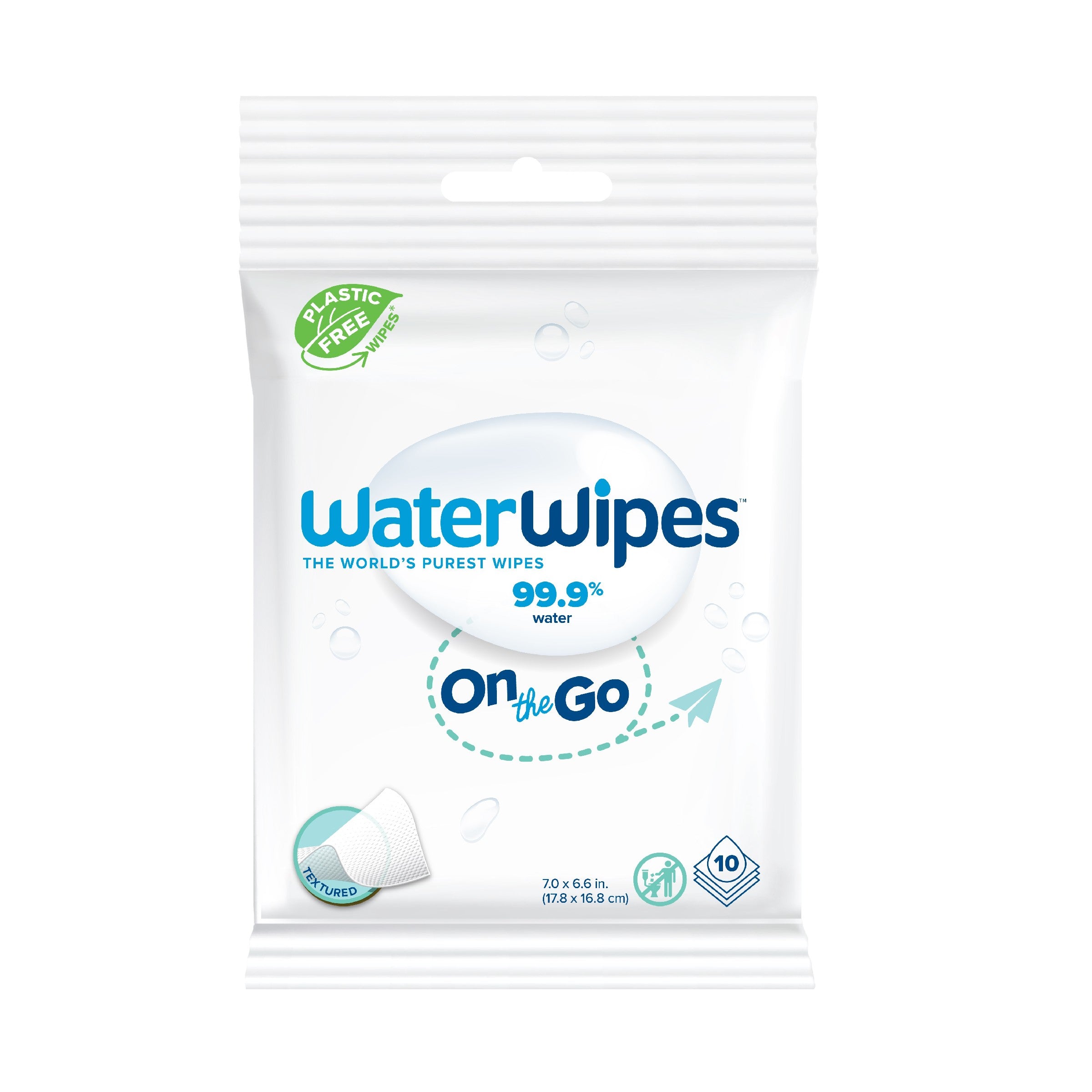 WATER WIPES Bio Refreshing wet wipes On The Go 99.9% water - 1 pack - 10 pcs | Vaistine1.lt | WestPharmacy.eu