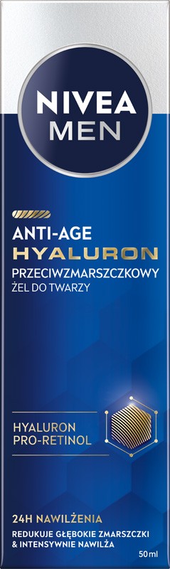 NIVEA Men Hyaluron Anti-Age Facial Gel 50 ml | Vaistine1.lt | WestPharmacy.eu