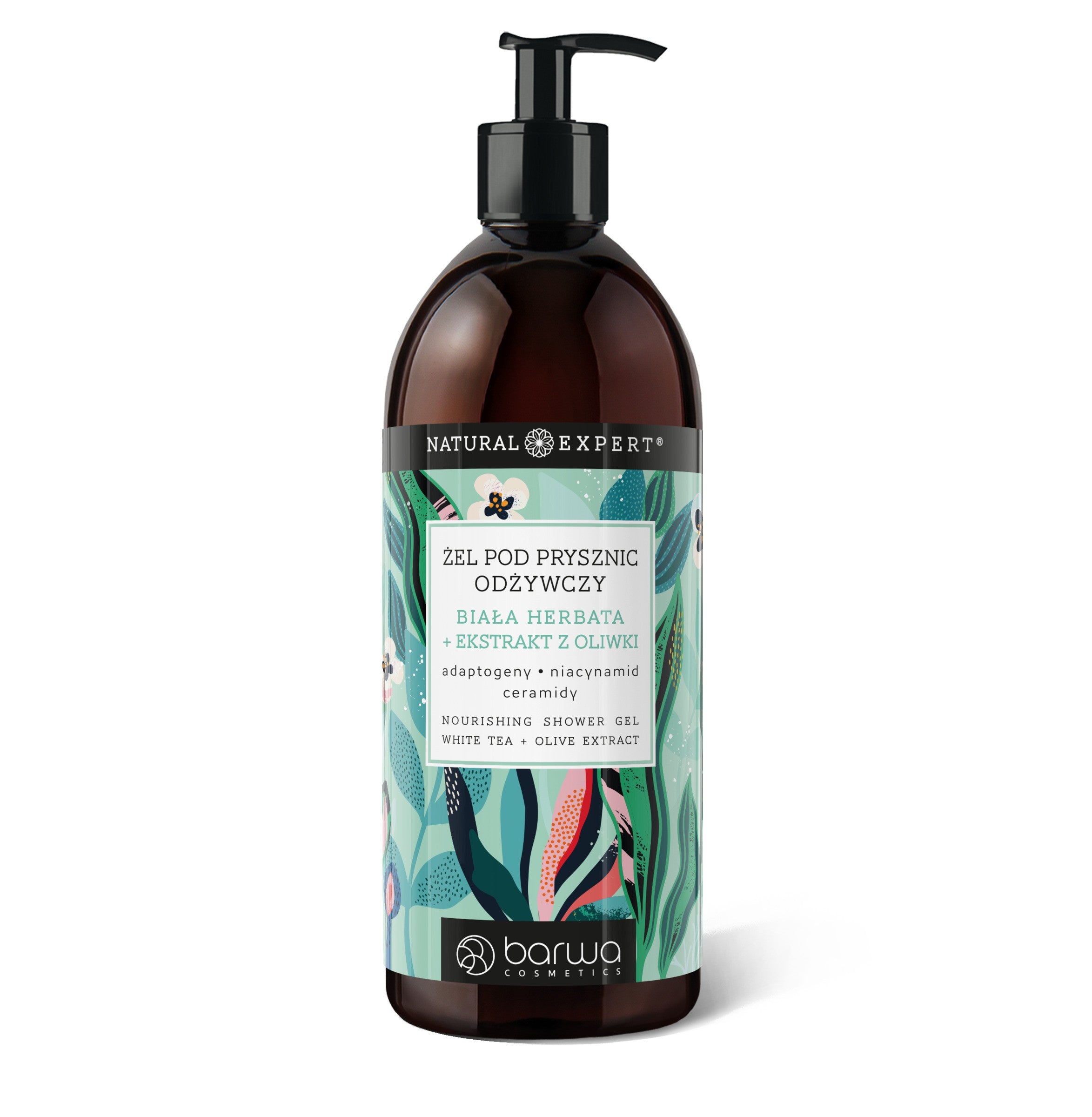 BARWA Natural Expert Nourishing Shower Gel White Tea + Olive Extract 480 ml | Vaistine1.lt | WestPharmacy.eu