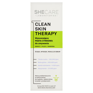 SHECARE Clean Skin Therapy Drying Zinc paste for washing up 90 g | Vaistine1.lt | WestPharmacy.eu