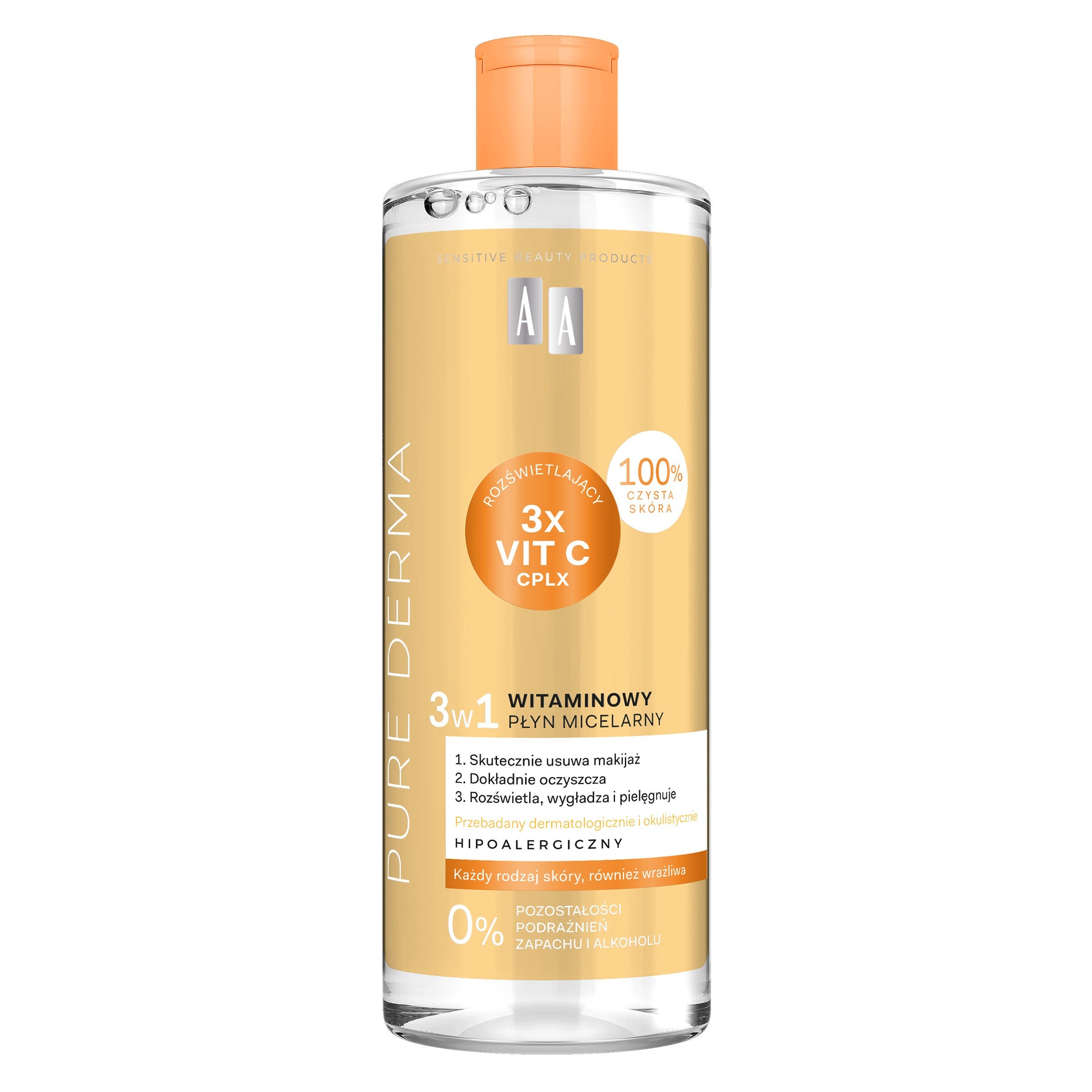 AA Pure Derma Vitamin micellar fluid 3in1 500 ml | Vaistine1.lt | WestPharmacy.eu