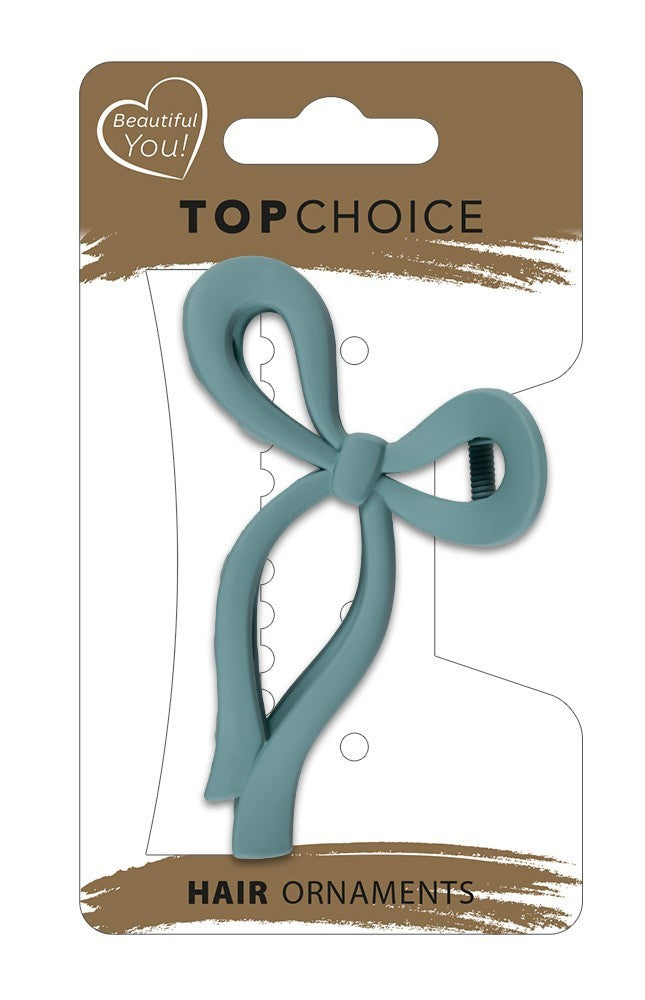 TOP CHOICE Hair clip L - Matte bow (20278) 1 pc. - mix of colors | Vaistine1.lt | WestPharmacy.eu