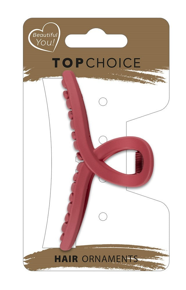 TOP CHOICE Hair clip L - Matte bow (20285) 1 pc. - mix of colors | Vaistine1.lt | WestPharmacy.eu