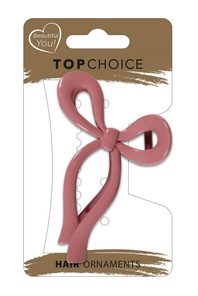 TOP CHOICE Hair clip - shiny bow (28342) 1 pc. - mix of colors | Vaistine1.lt | WestPharmacy.eu