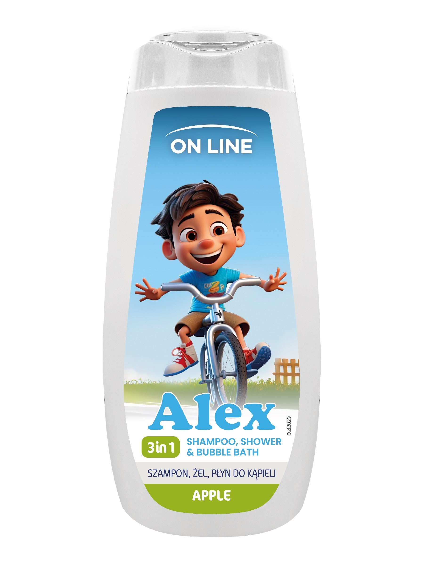 ON LINE KIDS Alex 3in1 Shampoo, gel, bath liquid - Apple 400 ml | Vaistine1.lt | WestPharmacy.eu