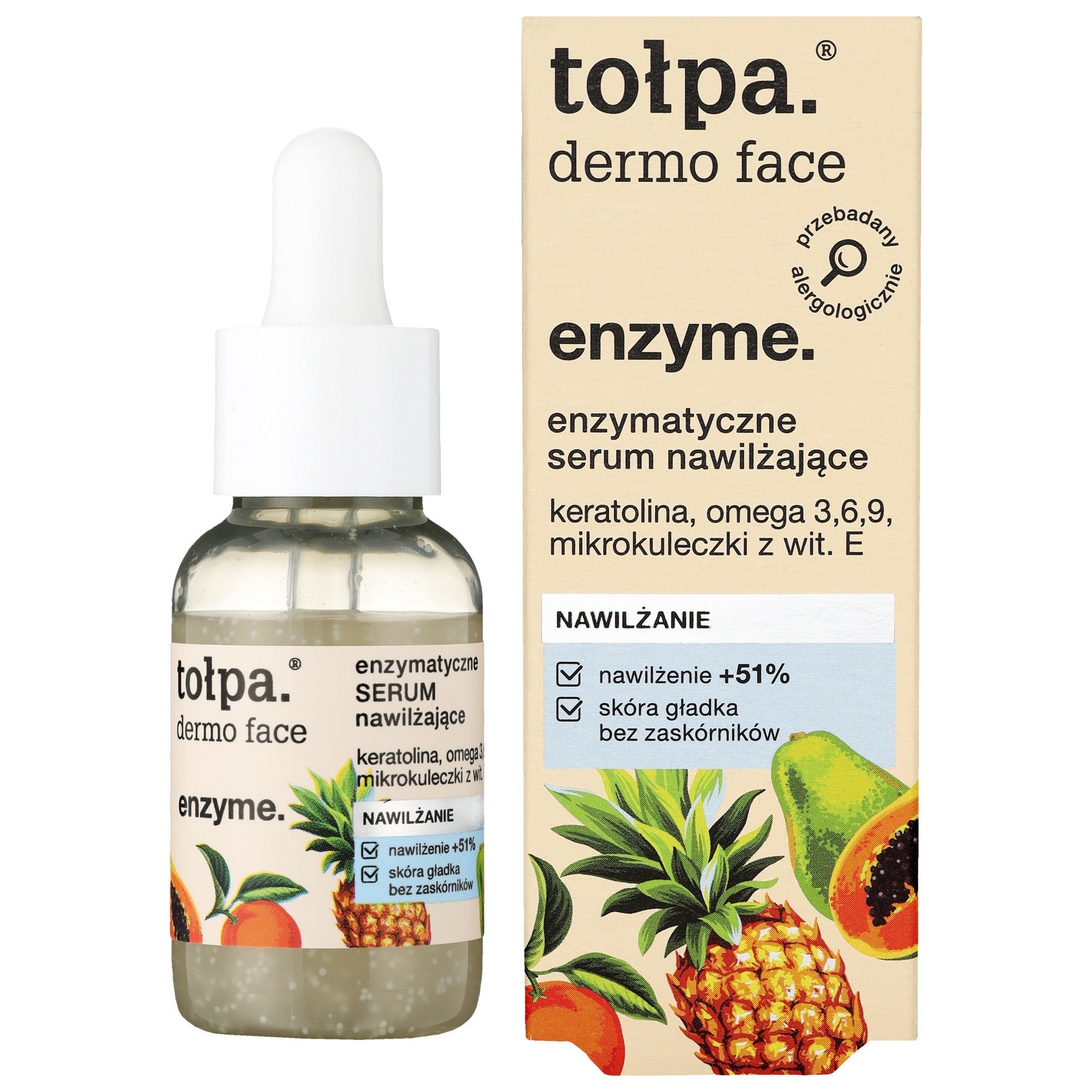 TOŁPA Dermo Face Enzyme Moisturizing Enzymatic Serum 30 ml | Vaistine1.lt | WestPharmacy.eu