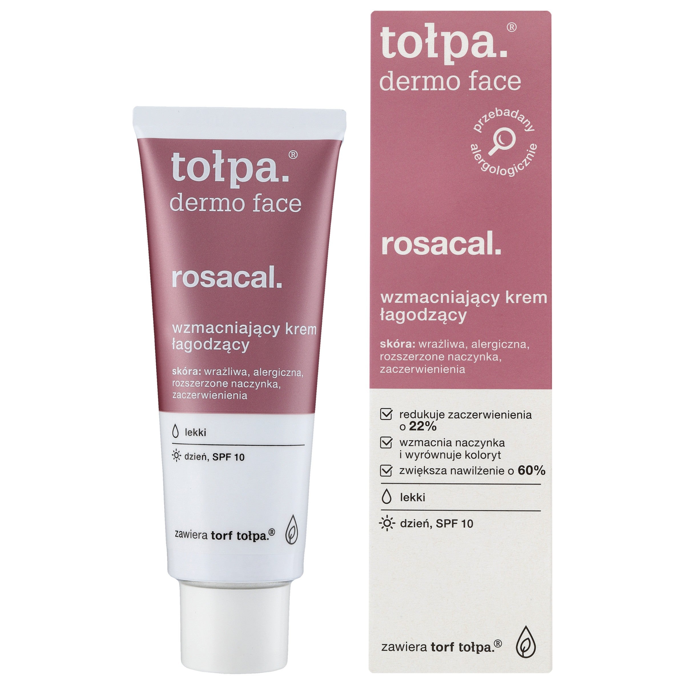 TOŁPA Dermo Face Rosacal Strengthening Soothing Cream SPF10 for Day 40 ml | Vaistine1.lt | WestPharmacy.eu