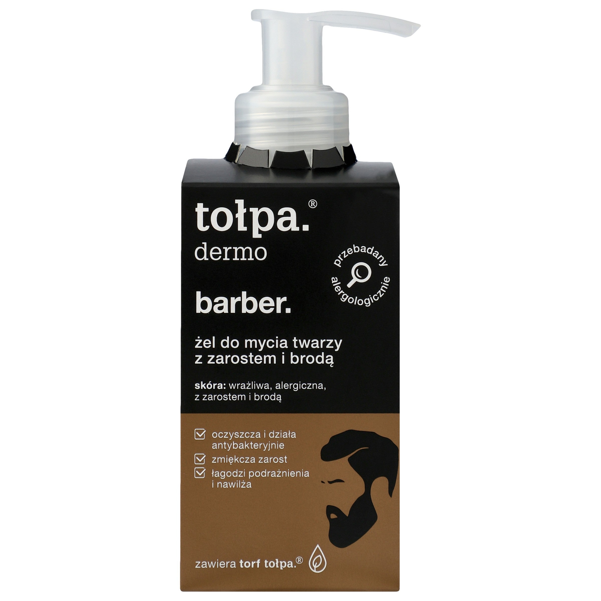 TOŁPA Dermo Barber Face wash gel with stubble and beard 150 ml | Vaistine1.lt | WestPharmacy.eu