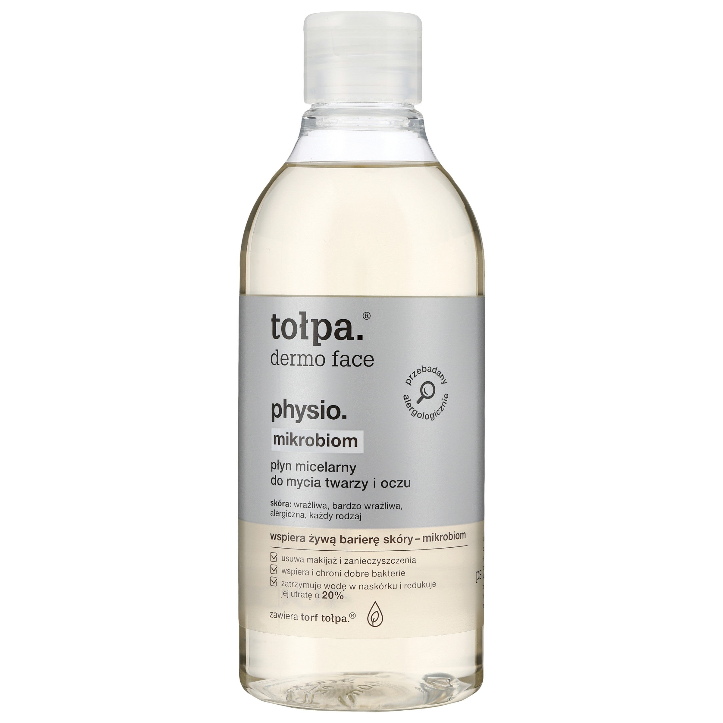 TOŁPA Dermo Face Physio Microbiome Micellar Liquid for Face and Eye Cleansing 400 ml | Vaistine1.lt | WestPharmacy.eu