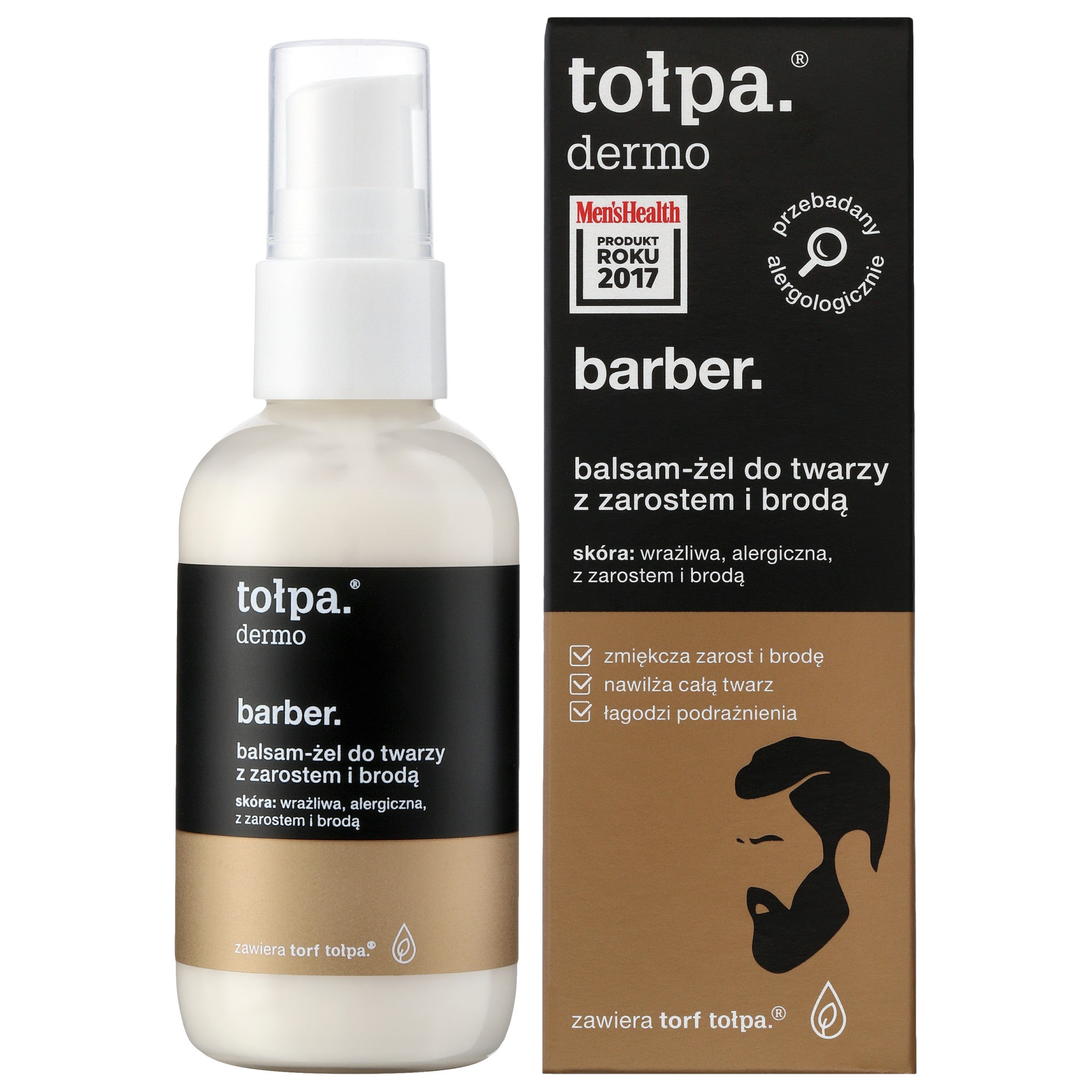 TOŁPA Dermo Barber Balsam-gel for the face with stubble and beard 75 ml | Vaistine1.lt | WestPharmacy.eu