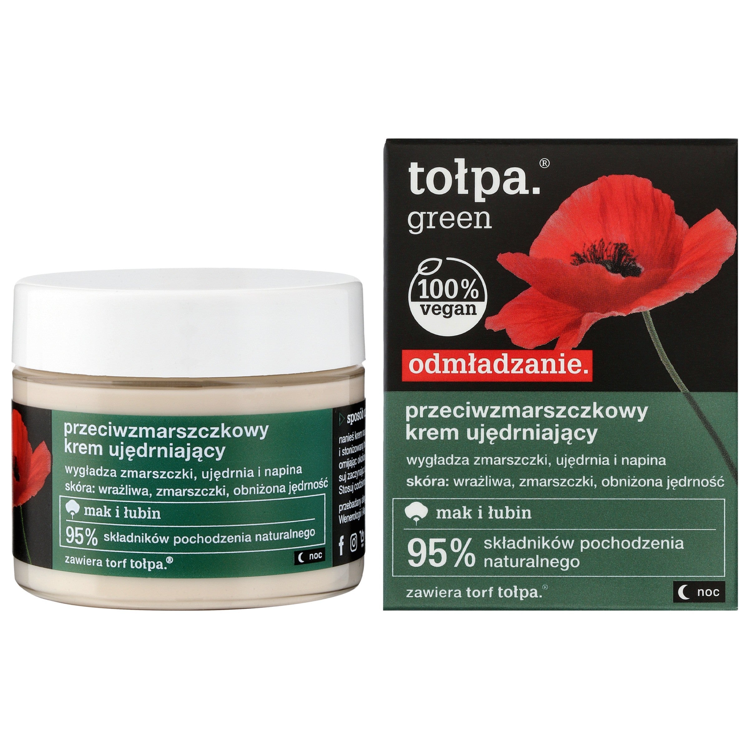 TOŁPA Green Rejuvenation Firming Anti-Wrinkle Night Cream 50 ml | Vaistine1.lt | WestPharmacy.eu