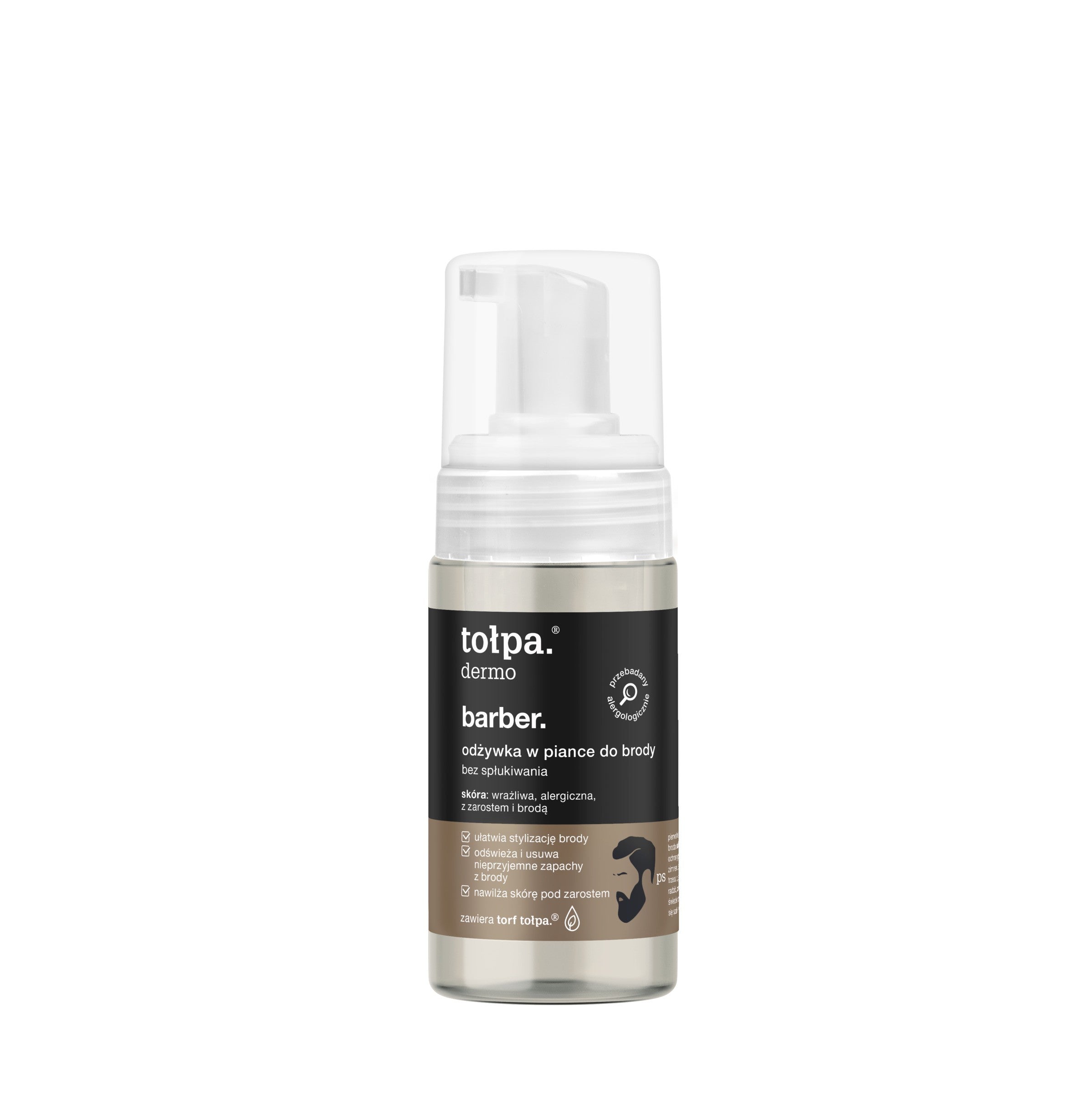 TOŁPA Dermo Barber Foam Conditioner for Beard and Hair 100 ml | Vaistine1.lt | WestPharmacy.eu
