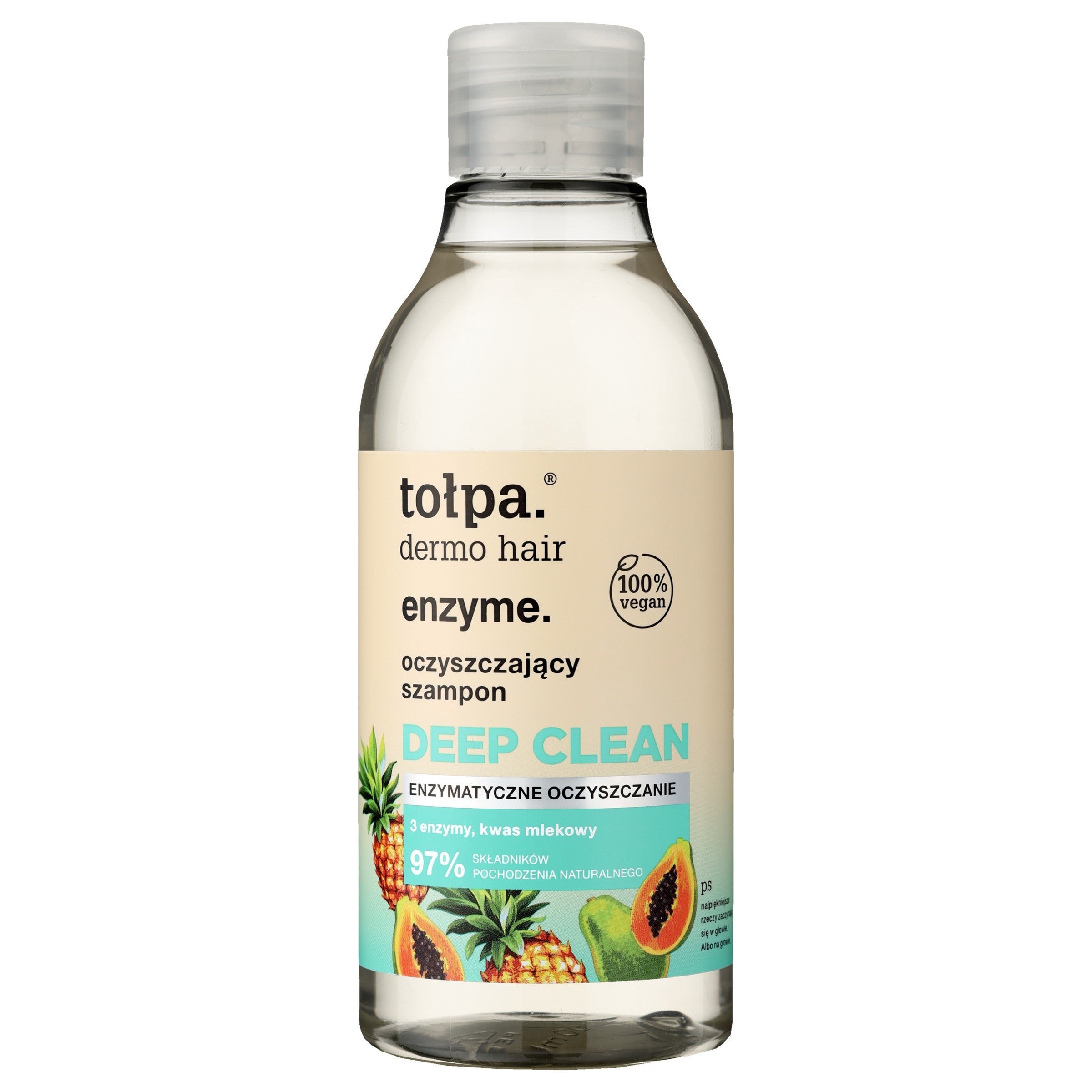 TOŁPA Dermo Hair Enzyme Deep Clean Cleansing Shampoo 300 ml | Vaistine1.lt | WestPharmacy.eu