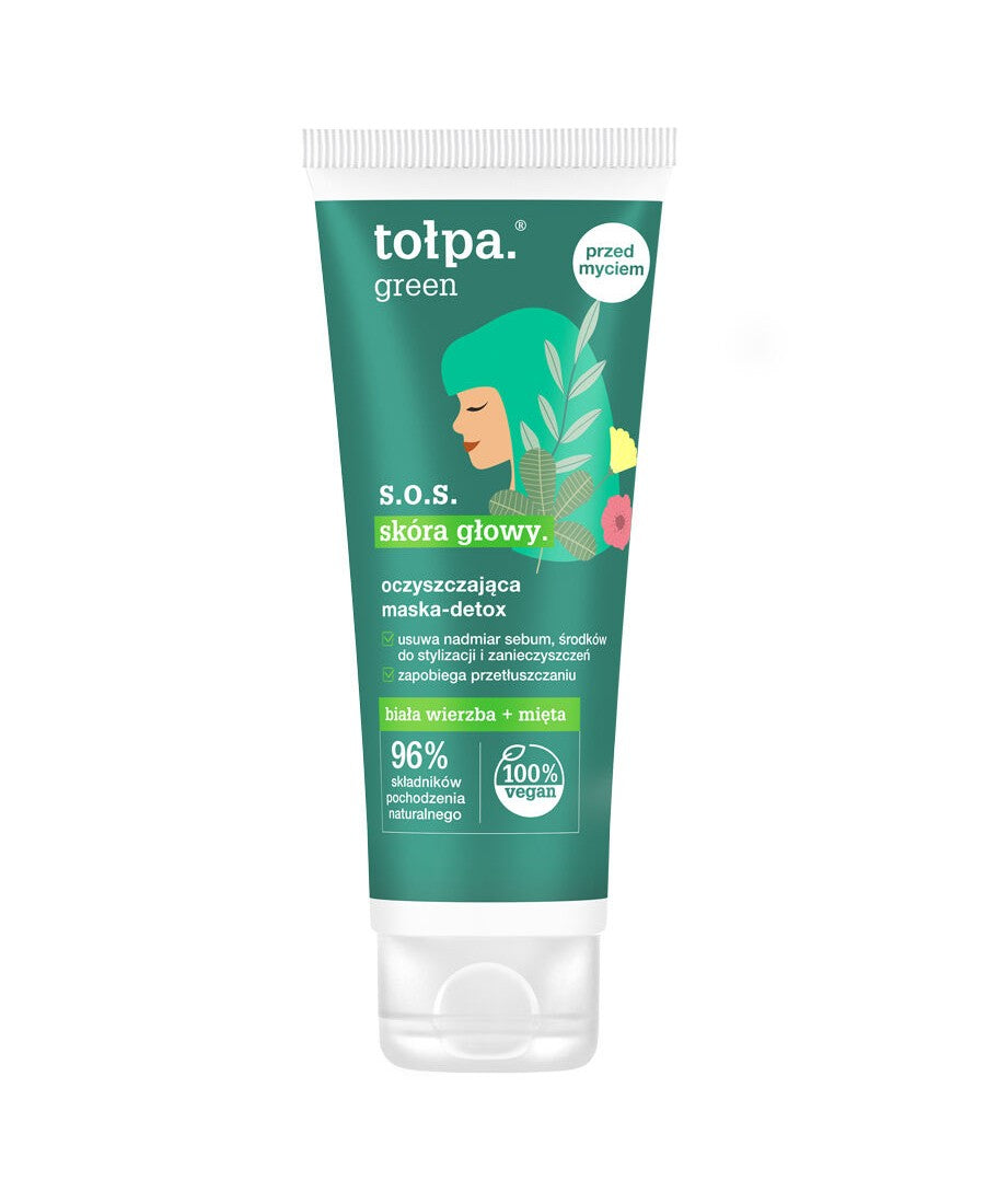 TOŁPA Green S.O.S Scalp Cleansing Detox Mask 100 ml | Vaistine1.lt | WestPharmacy.eu