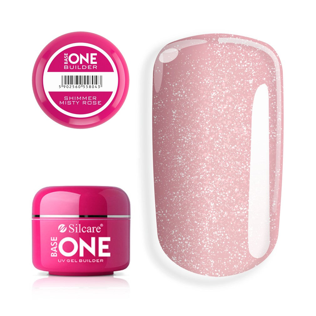 Silcare Base One UV Gel Building Gel Shimmer Misty Rose 50g | Vaistine1.lt | WestPharmacy.eu