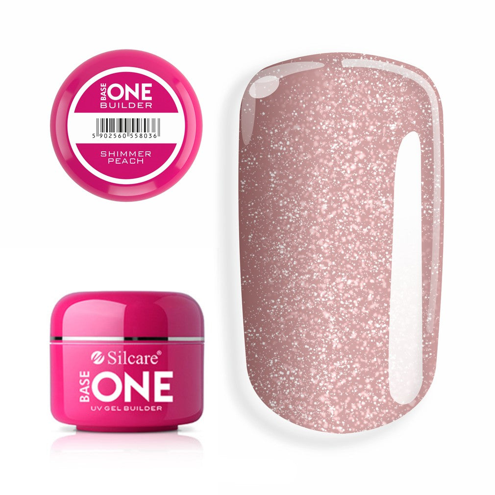 Silcare Base One UV Gel Building Gel Shimmer Peach 50g | Vaistine1.lt | WestPharmacy.eu