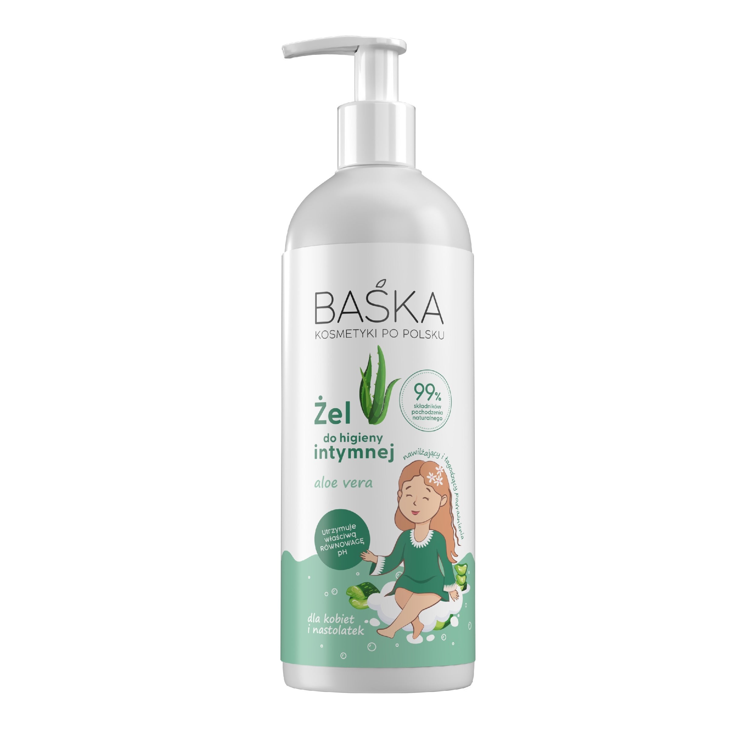 BAŚKA Intimate Hygiene Gel - Aloe Vera 400 ml | Vaistine1.lt | WestPharmacy.eu