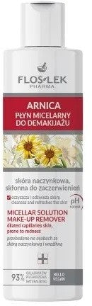 FLOSLEK Arnica Micellar Liquid for Makeup Removal for Capillary Skin 225 ml | Vaistine1.lt | WestPharmacy.eu