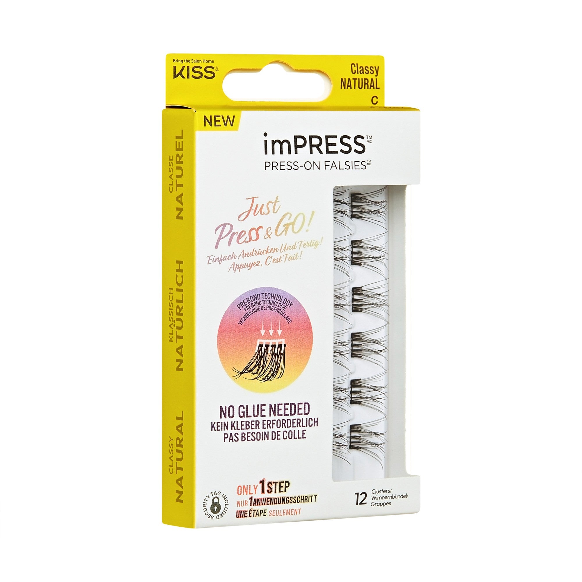 KISS pcs. self-adhesive eyelashes Press-On Falsies Eyelash Clusters Minipack, Natural, Classy | Vaistine1.lt | WestPharmacy.eu