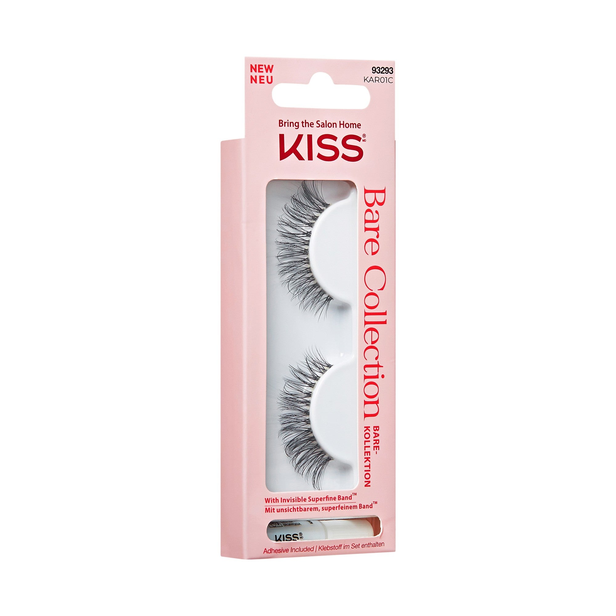 KISS pcs. eyelashes Bare Collection KAR01, 1 Pair & Lash Glue Net Tue. 1g (0.035.oz.) | Vaistine1.lt | WestPharmacy.eu