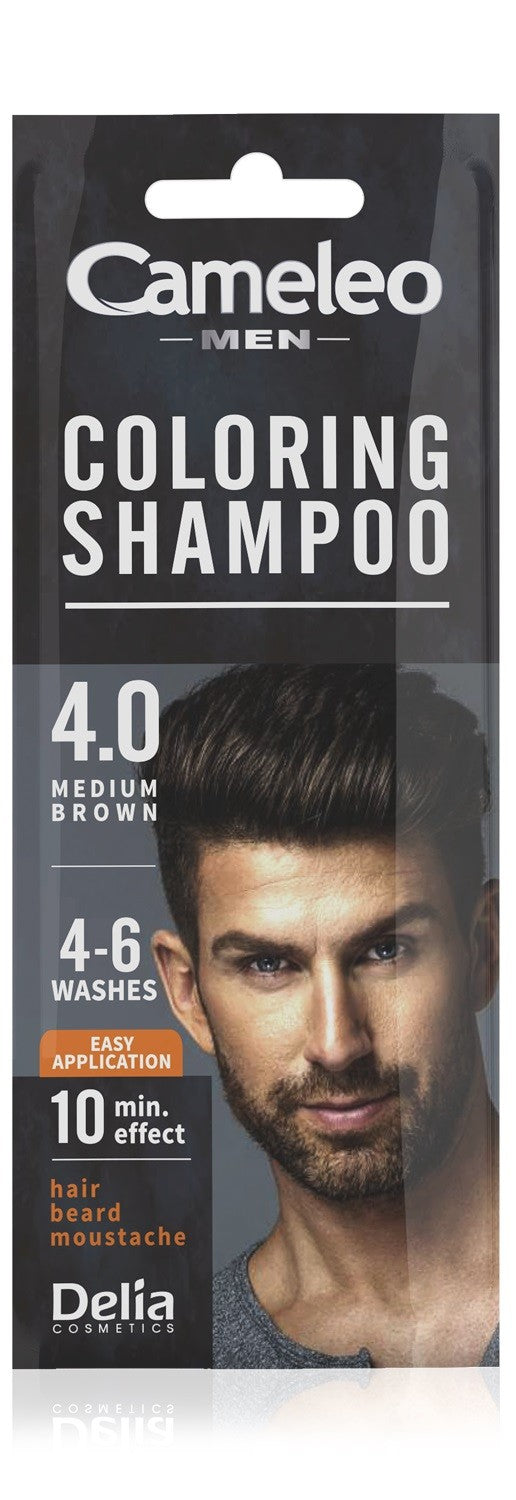 DELIA CAMELEO MEN Shampoo col. 4.0 BROWN sachet | Vaistine1.lt | WestPharmacy.eu