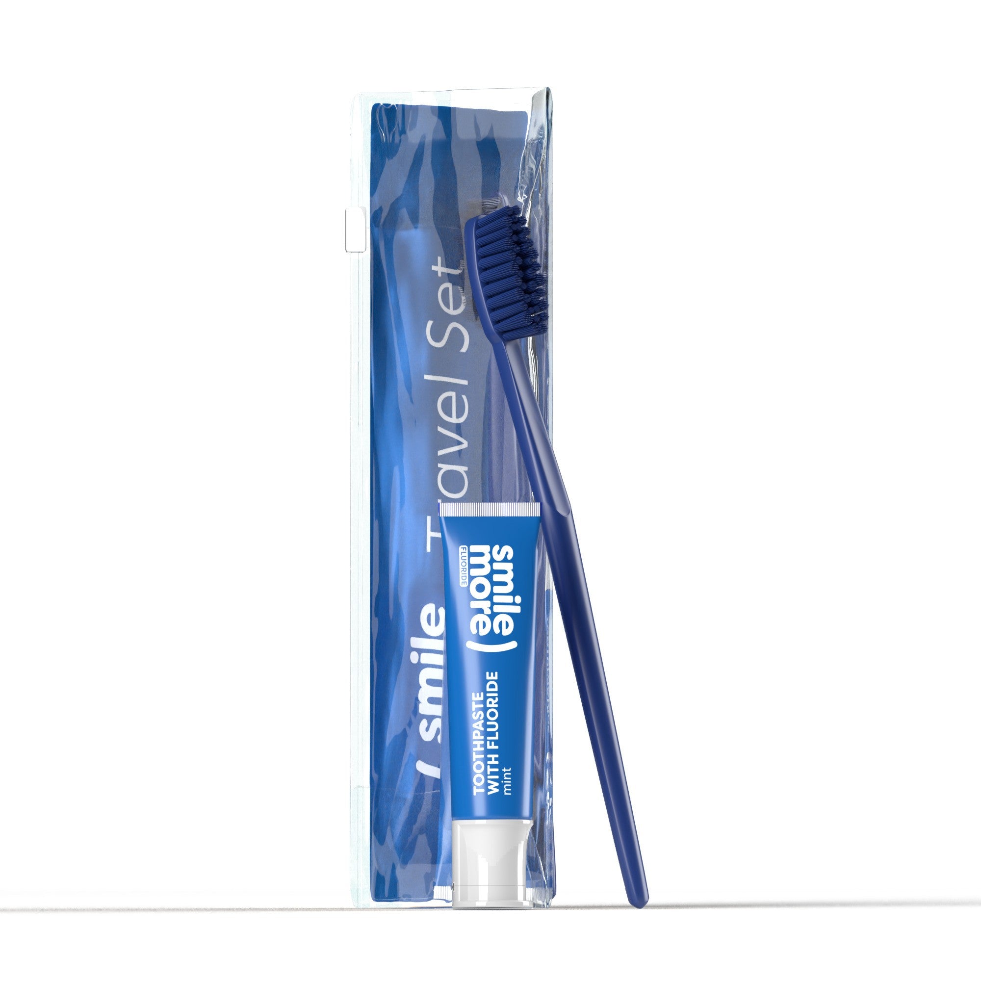 HISKIN Travel Set Smile More Travel Set (mini toothpaste + toothbrush) - blue | Vaistine1.lt | WestPharmacy.eu