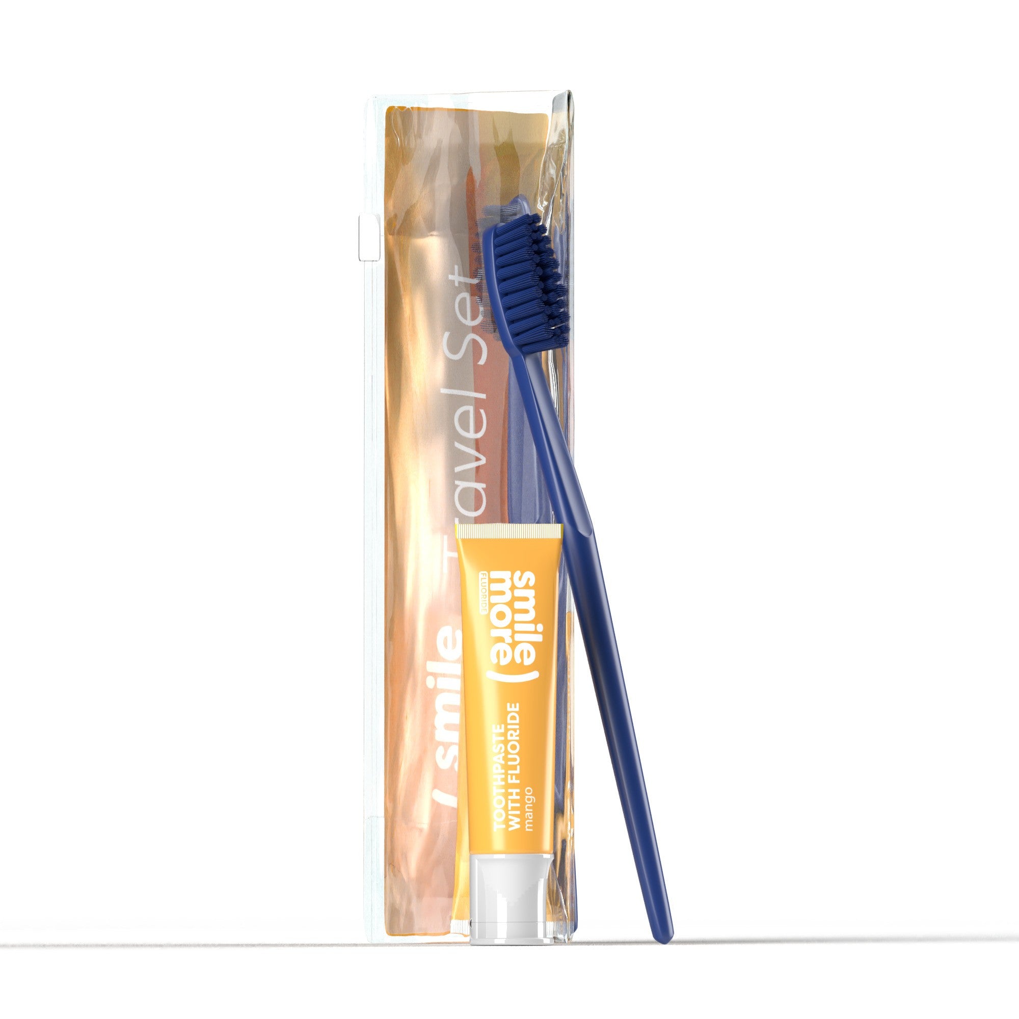 HISKIN Travel Set Smile More Travel Set (mini toothpaste + toothbrush) - yellow | Vaistine1.lt | WestPharmacy.eu