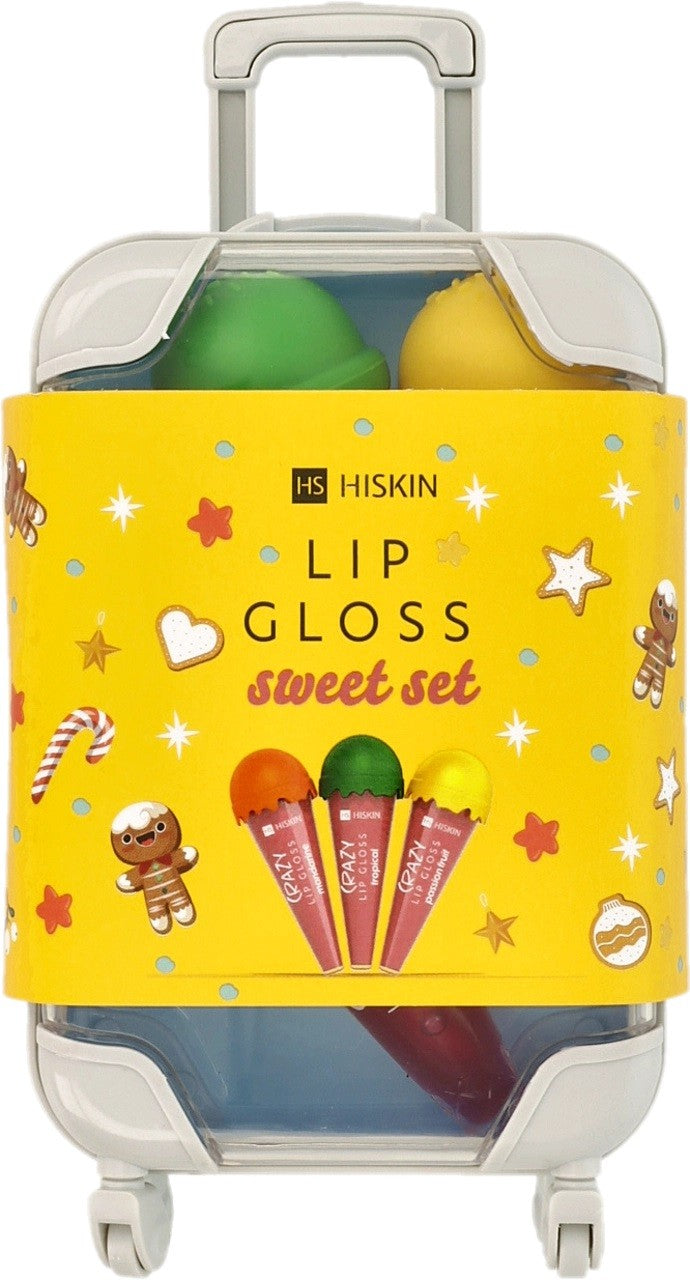 HISKIN Crazy Lip Gloss Set Sweet Set (3 pcs.) - suitcase | Vaistine1.lt | WestPharmacy.eu