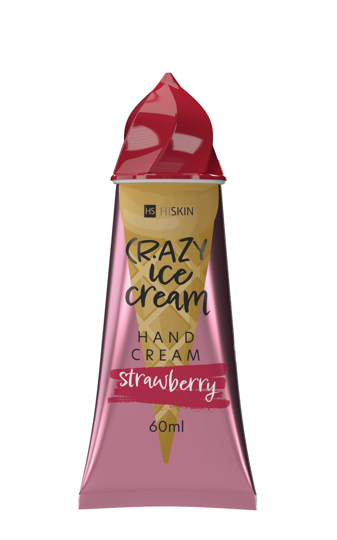 HISKIN Crazy Ice Cream Hand cream - Strawberry 60ml | Vaistine1.lt | WestPharmacy.eu
