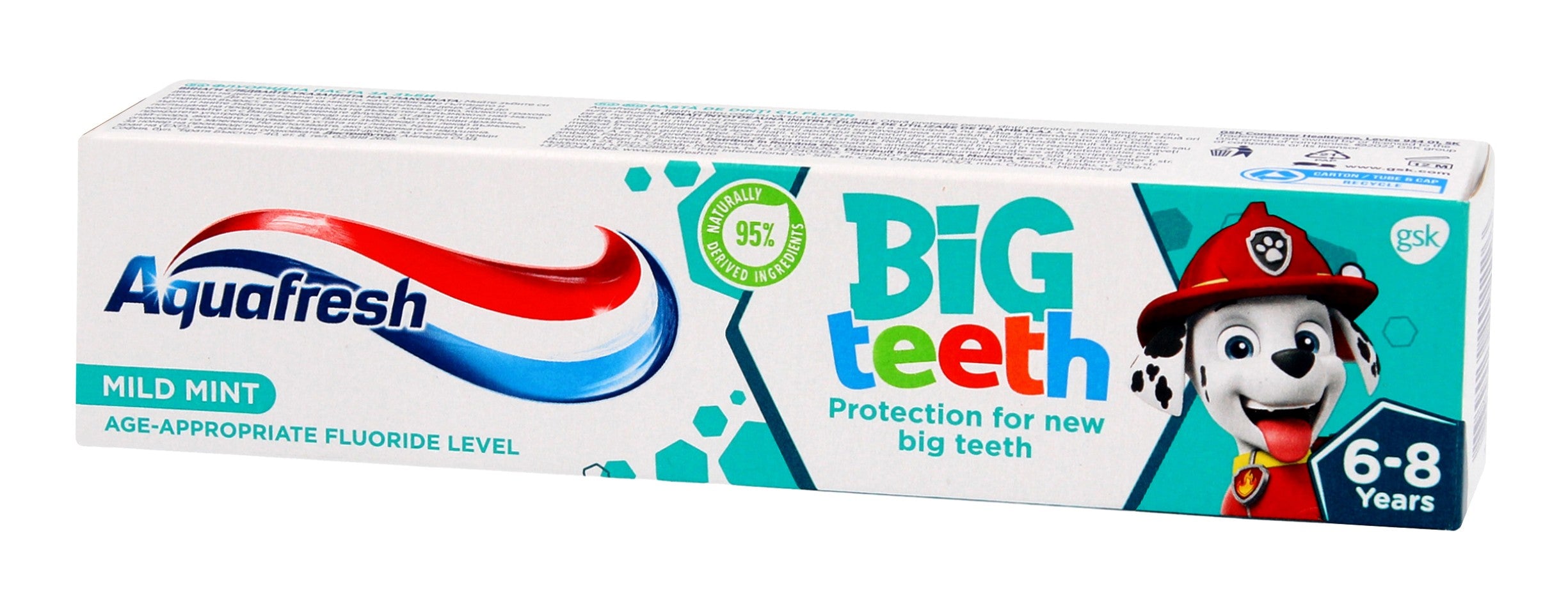 AQUAFRESH Big Teeth Toothpaste for children 6-8 years Paw Patrol | Vaistine1.lt | WestPharmacy.eu