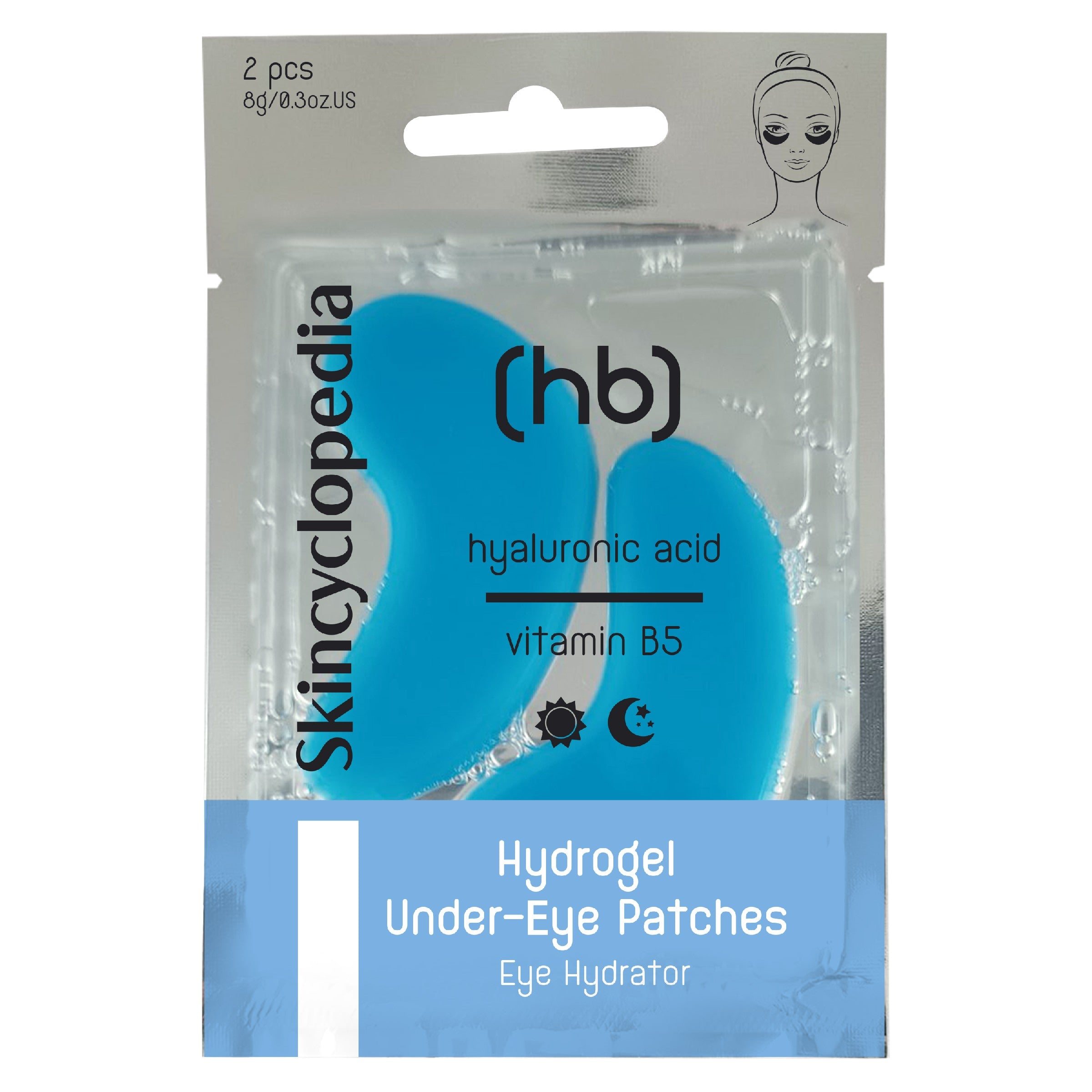 SKINCYCLOPEDIA Hydrogel eye patches with hyaluronic acid, vitamin B5, niacinamide, ceramides and collagen - 2 pieces | Vaistine1.lt | WestPharmacy.eu