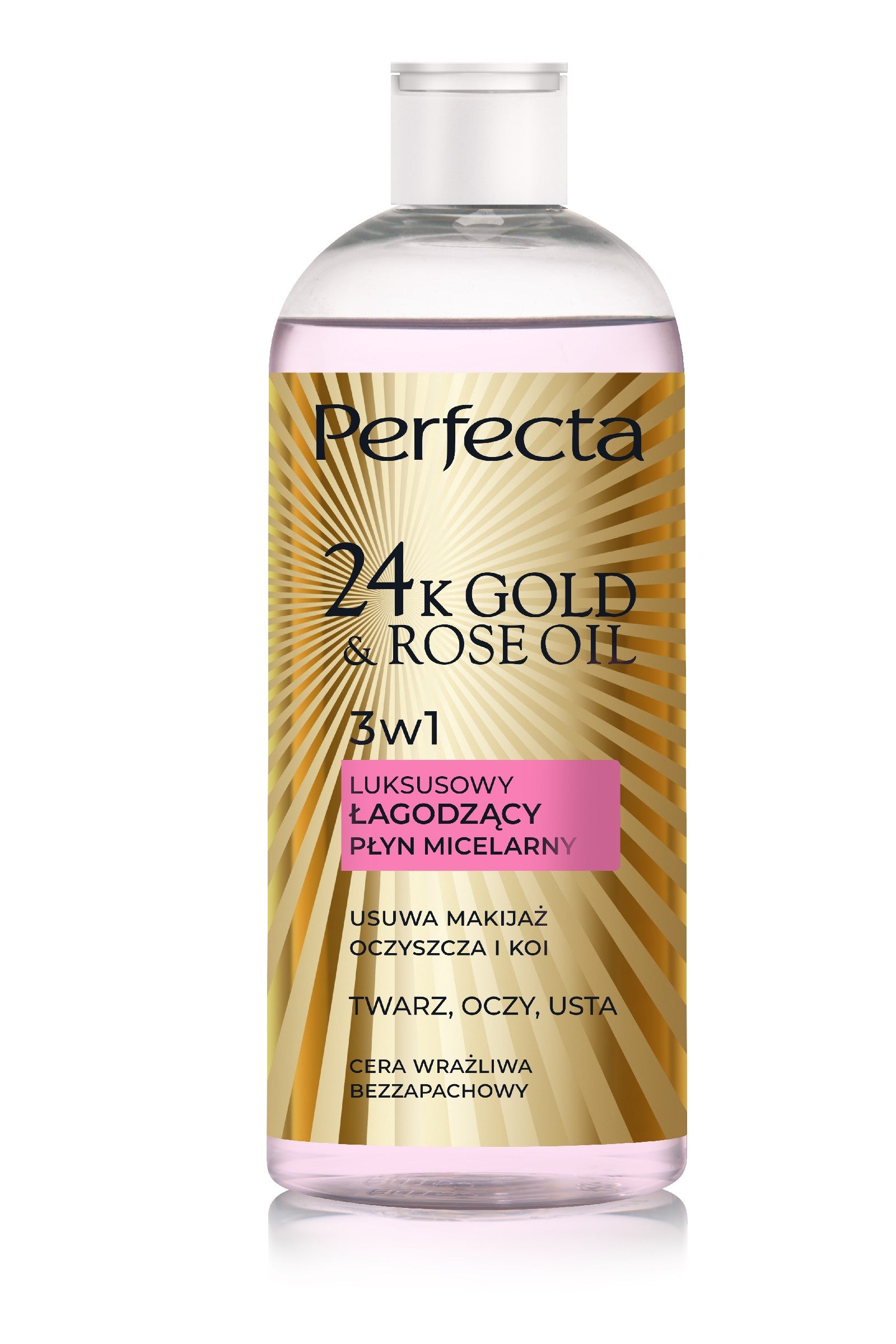 DAX 24K Gold & Rose Oil Micellar Liquid for Sensitive Skin 400ml | Vaistine1.lt | WestPharmacy.eu
