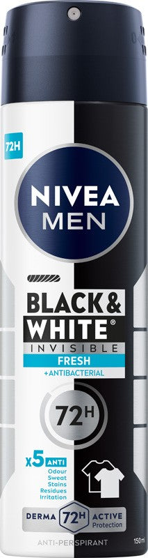 NIVEA Men's Deodorant Spray INVISIBLE FRESH | Vaistine1.lt | WestPharmacy.eu