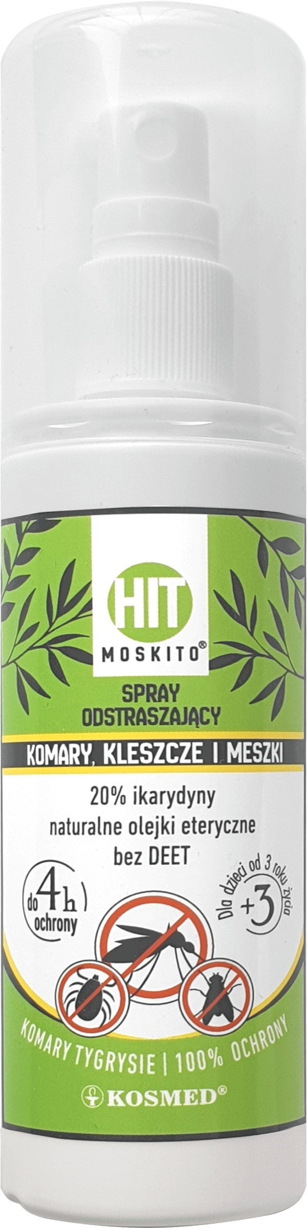KOSMED Hit Moskito Spray that repels mosquitoes, ticks and midges 80 ml | Vaistine1.lt | WestPharmacy.eu
