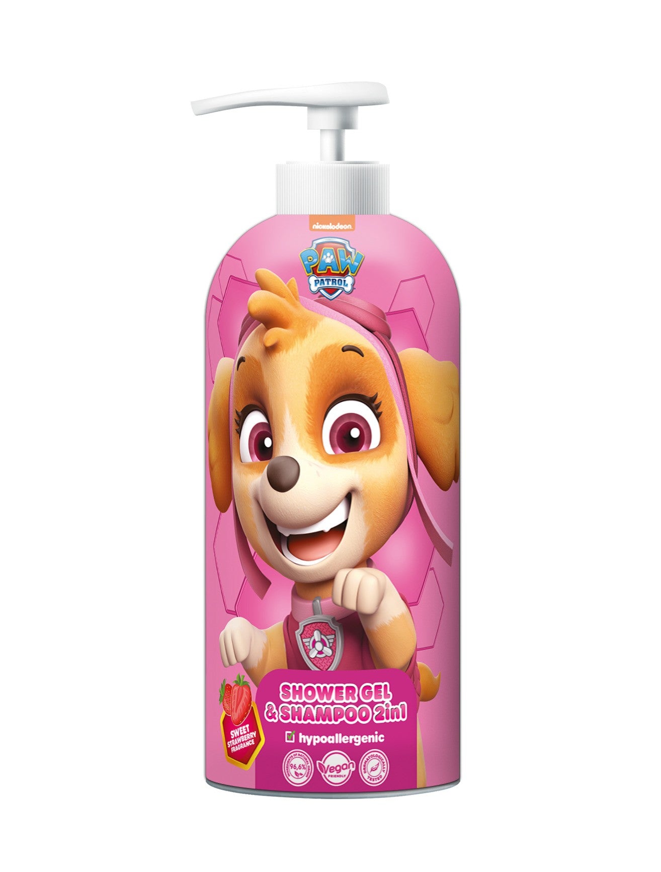 PSI PATROL Shower Gel and Shampoo 2-in-1 - Skye Strawberry 1000 ml | Vaistine1.lt | WestPharmacy.eu