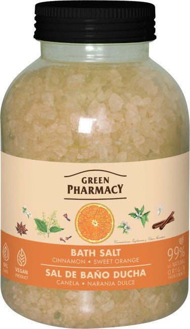 GREEN PHARMACY Cinnamon + Orange bath salt 1000 g | Vaistine1.lt | WestPharmacy.eu