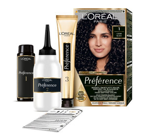 LOREAL Preference Hair Color 1 - Black 1op. | Vaistine1.lt | WestPharmacy.eu