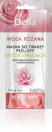 BEAUTY MASK - Face mask - ROSE WATER - PEEL OFF detox. euro pendant sachet 8ml k72 | Vaistine1.lt | WestPharmacy.eu
