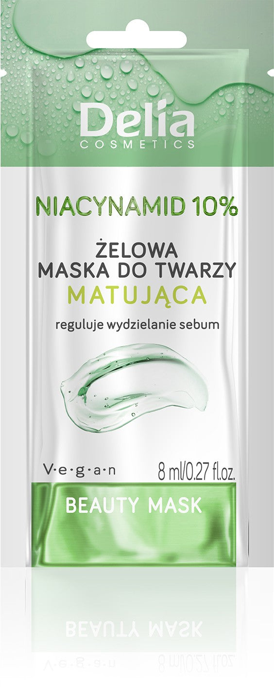 BEAUTY MASK - Face mask - NIACINAMIDE 10% - GEL matt. euro pendant sachet 8ml k72 | Vaistine1.lt | WestPharmacy.eu