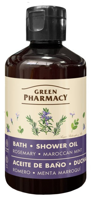 GREEN PHARMACY Bath and shower oil Rosemary and Moroccan mint 250 ml | Vaistine1.lt | WestPharmacy.eu