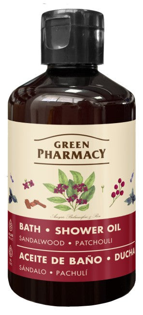 GREEN PHARMACY Bath and shower oil Sandalwood and Patchouli 250 ml | Vaistine1.lt | WestPharmacy.eu