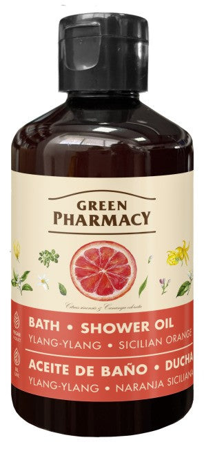 GREEN PHARMACY Ylang-ylang and Sicilian orange bath and shower oil 250 ml | Vaistine1.lt | WestPharmacy.eu